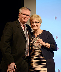 Deborah A. Yancey (right), Chief Craig S. Harris (left)