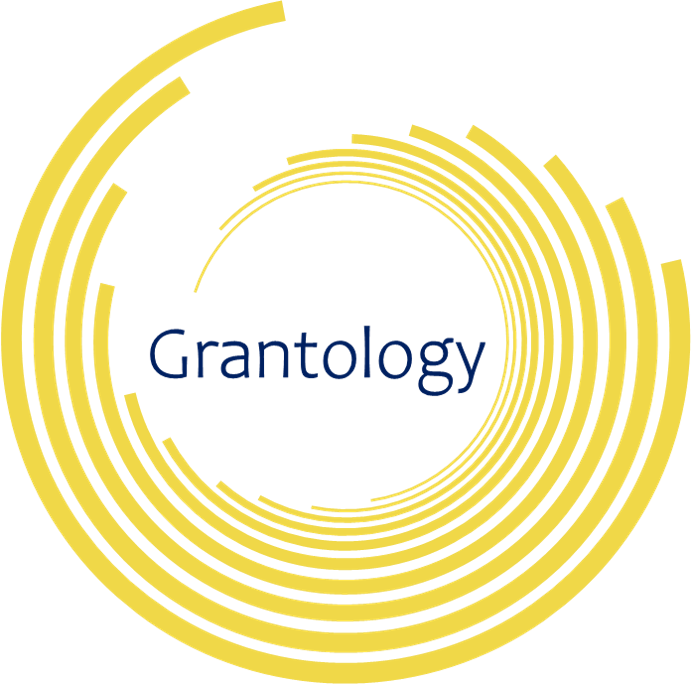 Grantology Logo yellow swirls