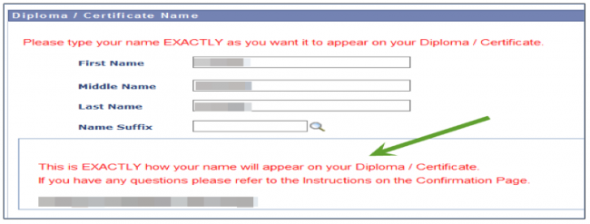 graduation application name