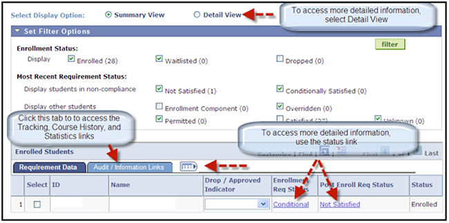 Accessing Detailed View