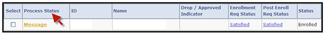 Process Status Column