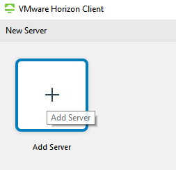 VMware Horizon Add a server