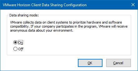 VMware Data Sharing Config