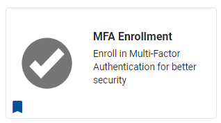 Multifactor Authentication Enrollment Tile