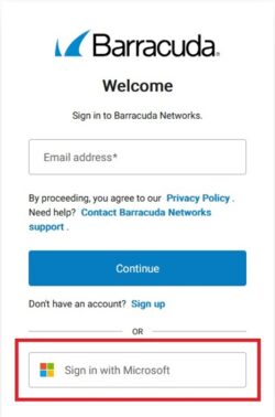Barracuda Login Box