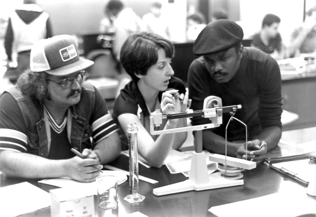 teaching in Anderson Hall in 1987-88