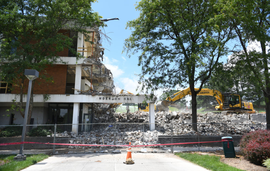 Anderson Hall demolition 2020