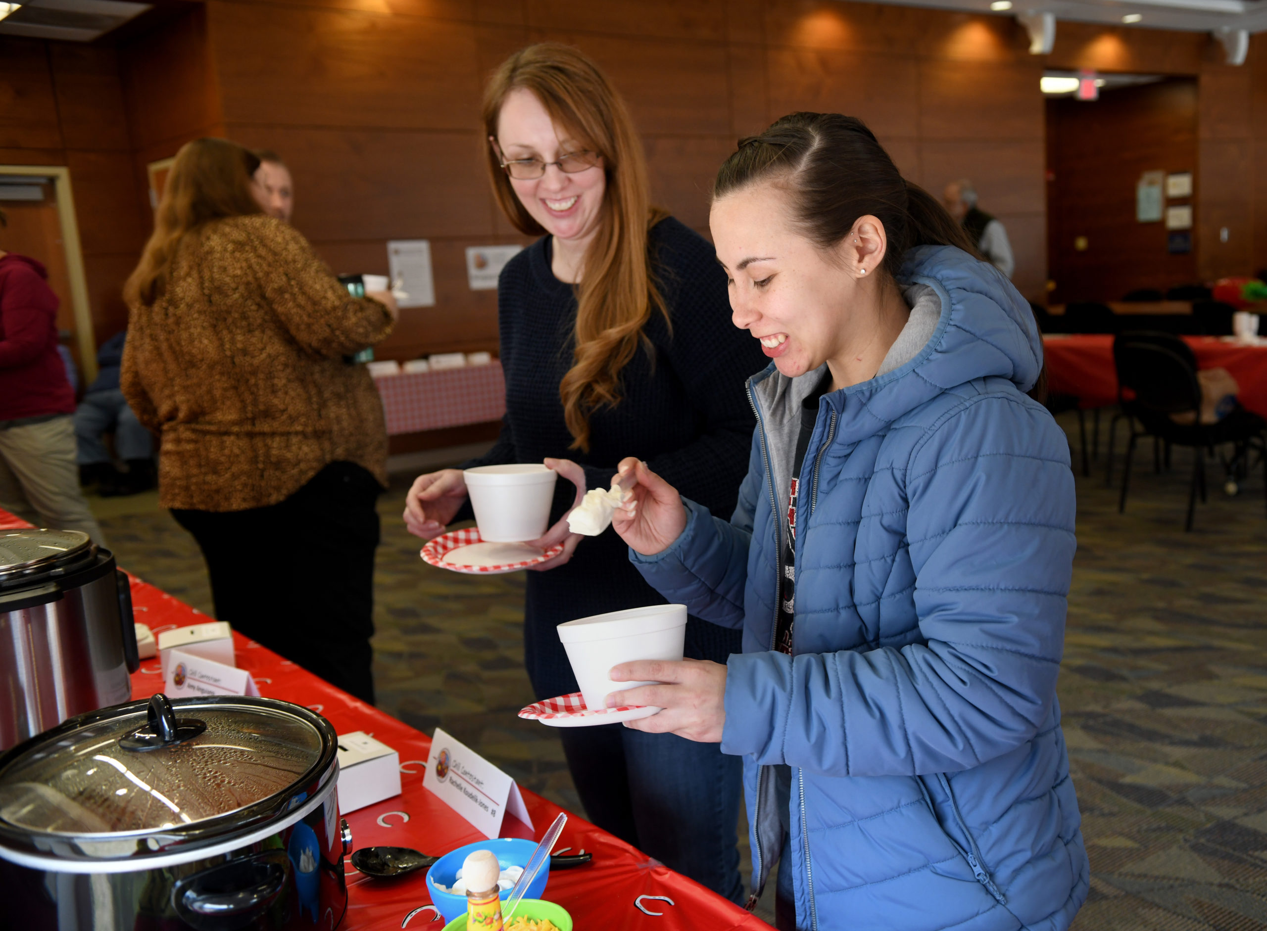 Candid shot at chili cookoff