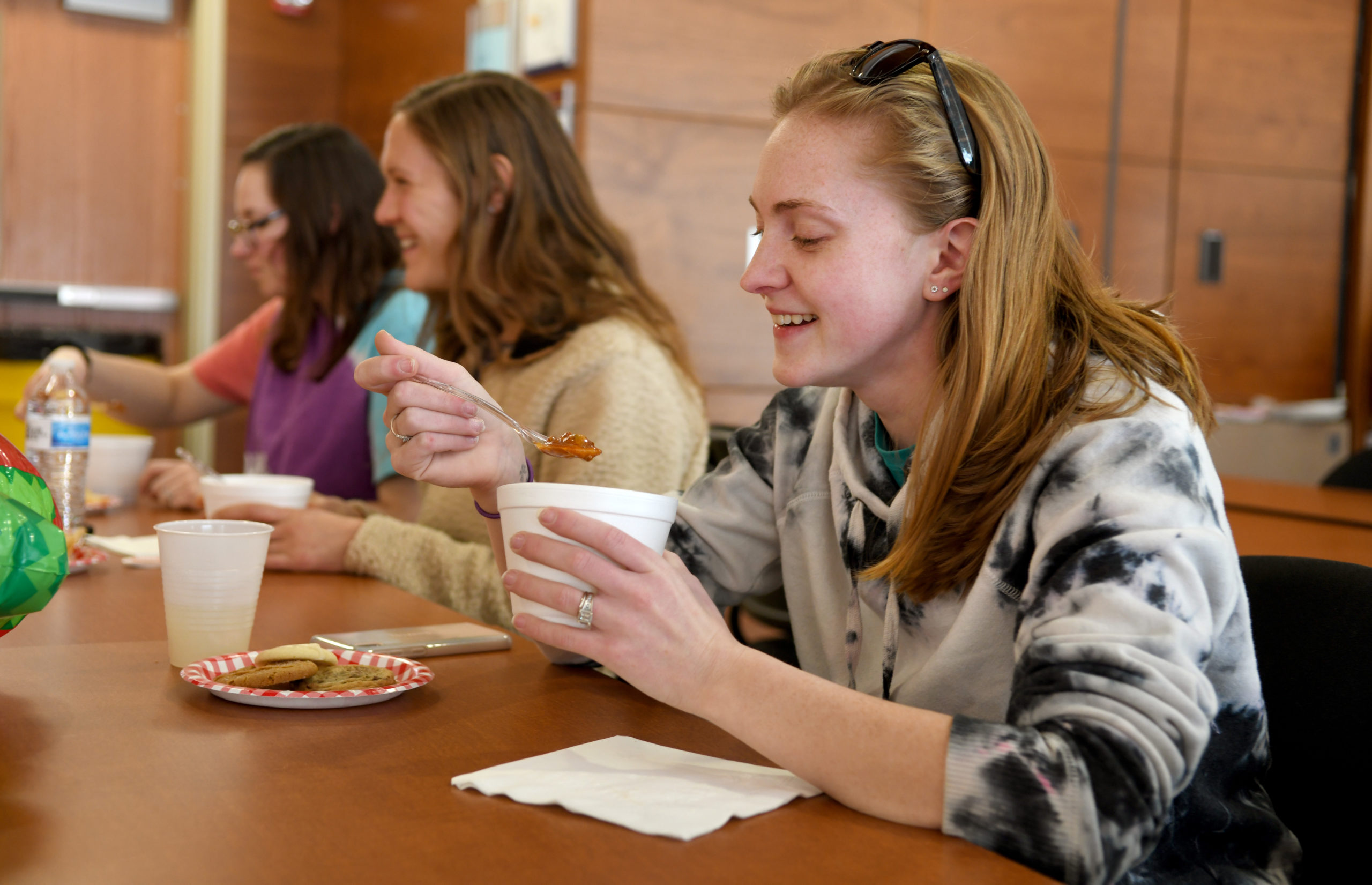 participant tasting chili