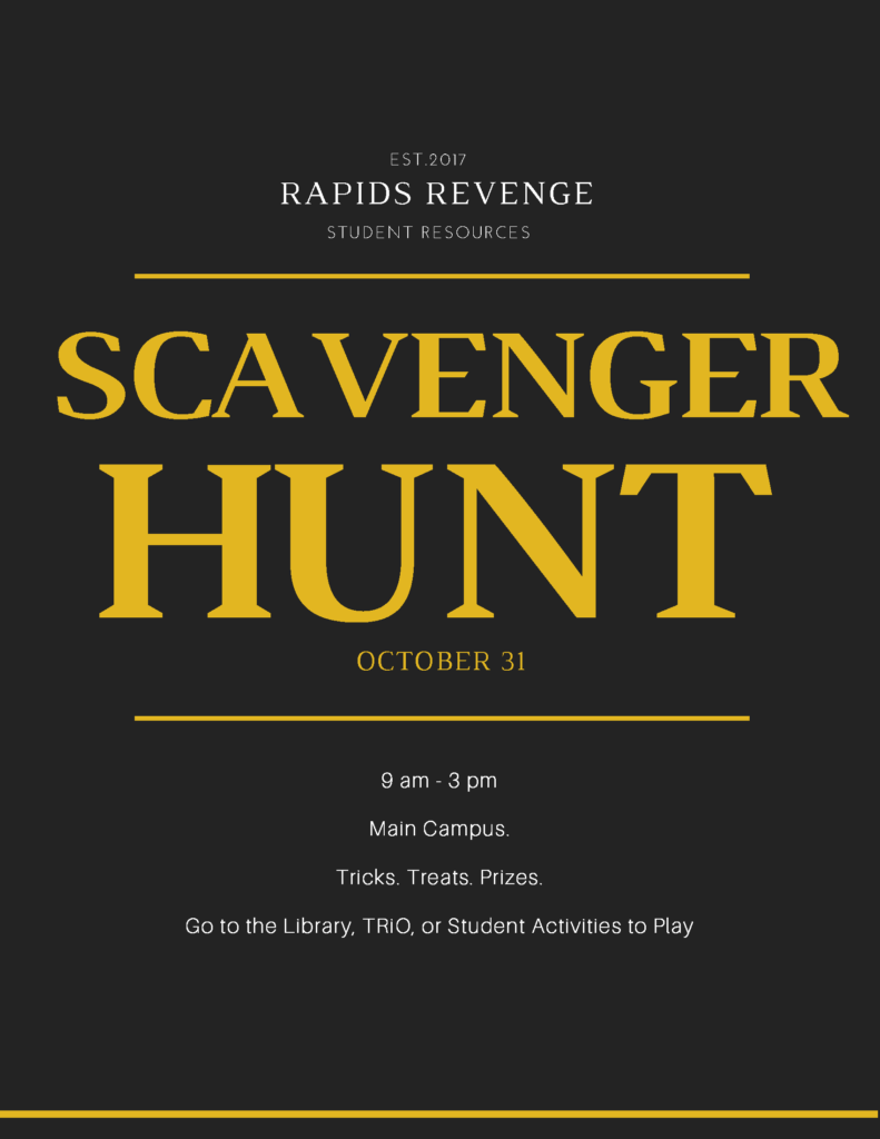 Rapids Revenge Scavenger Hunt