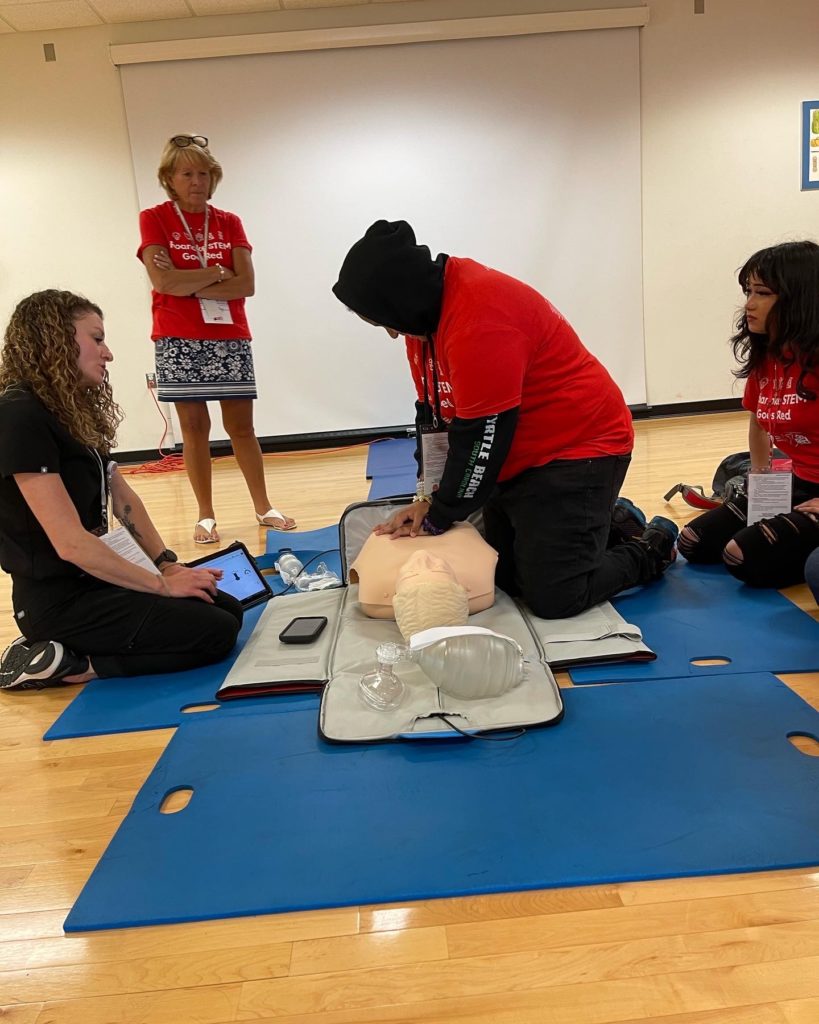 STEM Goes Red included visual and hands-on demonstrations.