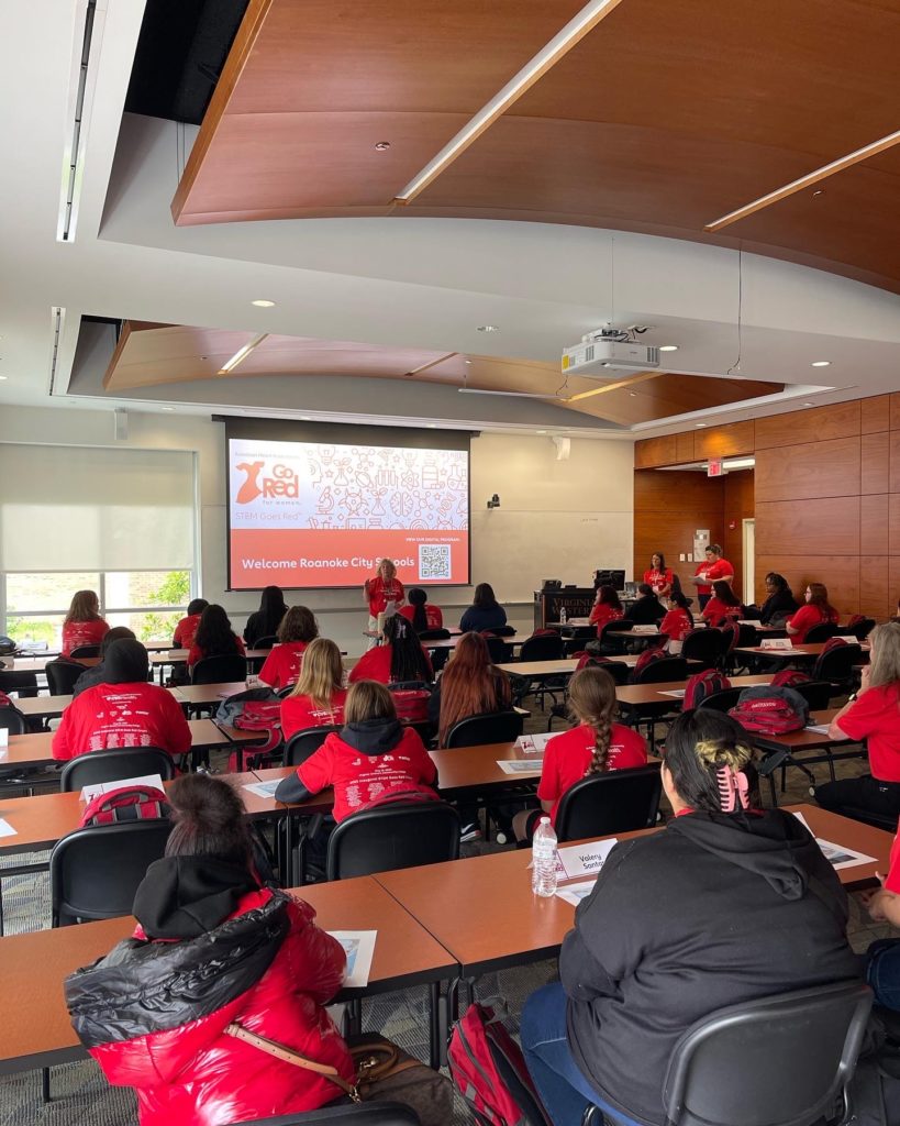 High school students attend STEM Goes Red at Virginia Western on May 19.