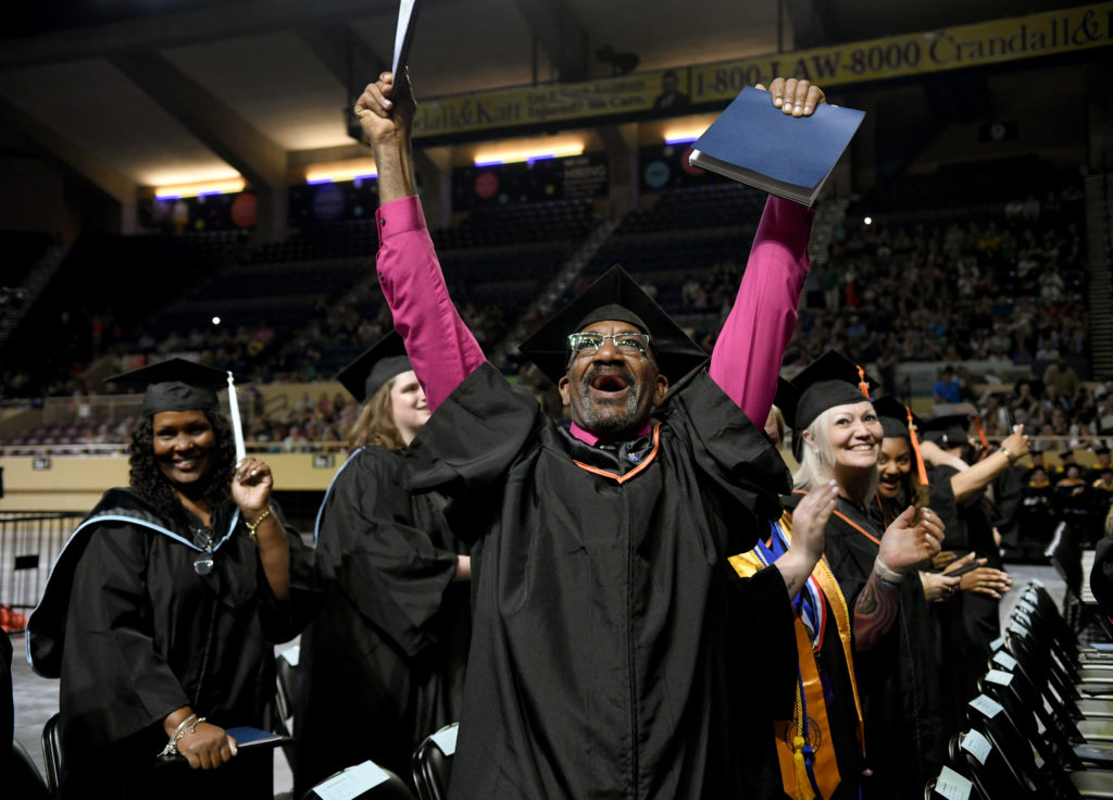 Virginia Western students celebrate Commencement on May 12.