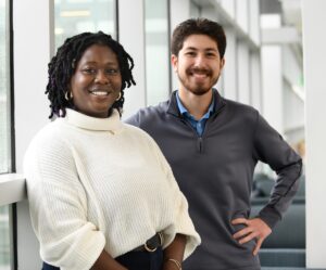 Virginia Western alumni Antoinette Yemey (left) and Tony Saade, both of whom were CCAP scholarship recipients