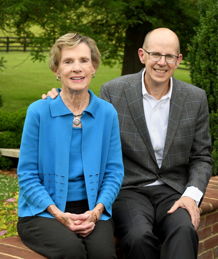 Lucy Ellett and her son, Russ Ellett