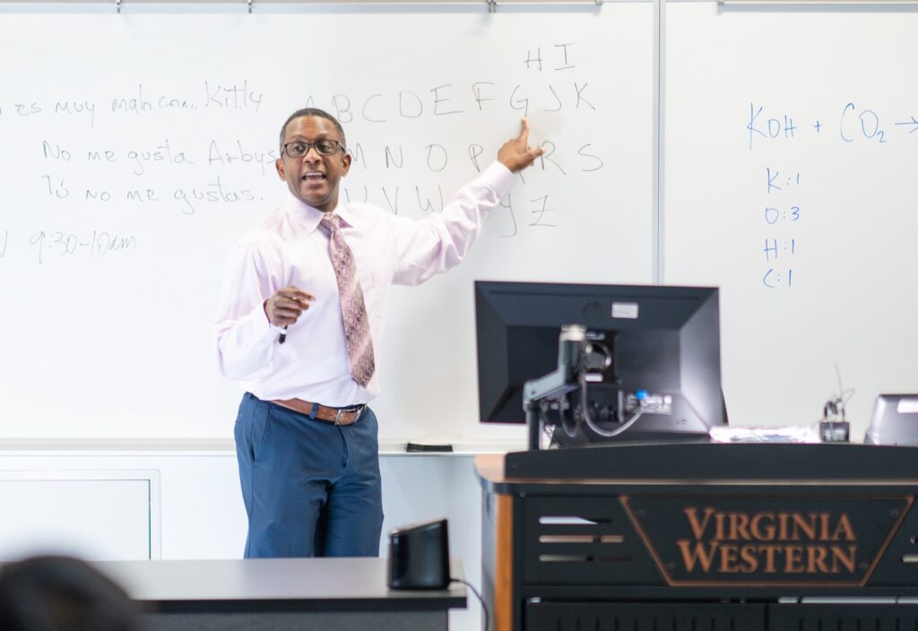 Virginia Western faculty member Alexander Scott will be leading workshops on Re-engineering Communication in the Workplace and AI and the Workplace.