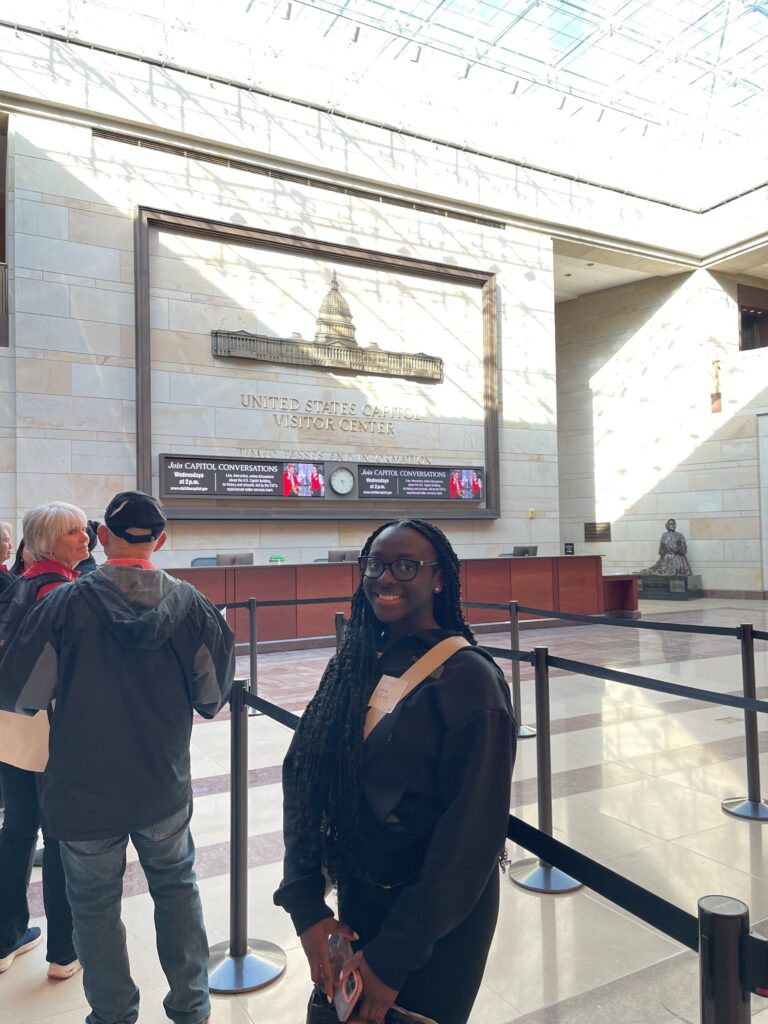 Meghan Alexandre visits the U.S. Capitol.