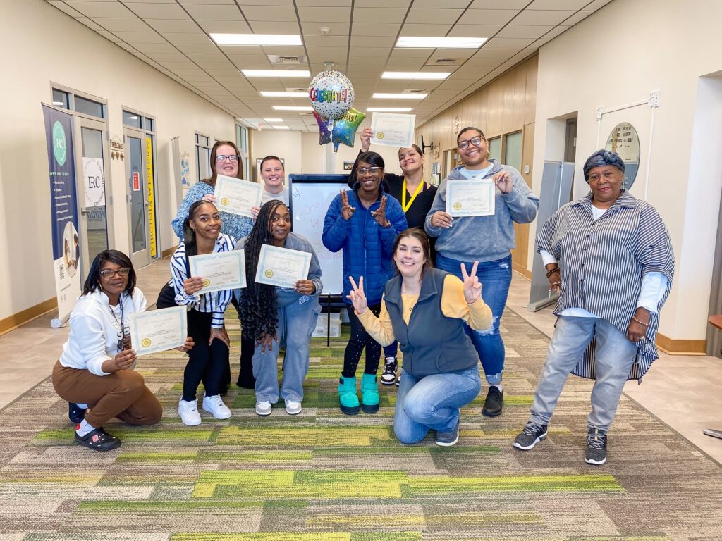 By embedding wrap-around services directly within the community, the program significantly reduces barriers to participation. As a result, it has achieved a remarkable 90% credential attainment rate among enrolled residents. Photo courtesy of RRHA.
