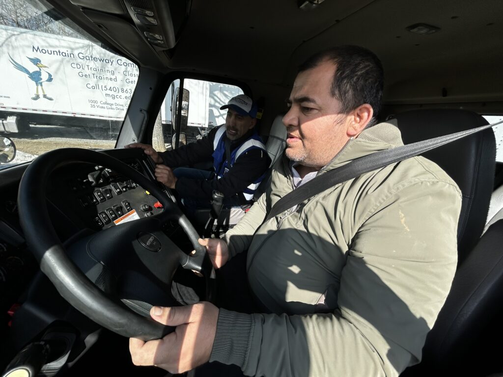 Mountain Gateway Community College provides the experienced instructors and curriculum management required for Class A CDL tractor-trailer licensure. Courtesy of Mountain Gateway Community College.