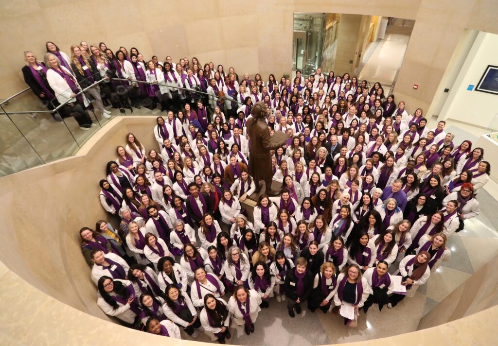 Registered Dental Hygienists and Dental Hygiene students from across Virginia participated in Rally Day at the Virginia State Capitol. Photo by Joe Mahoney.