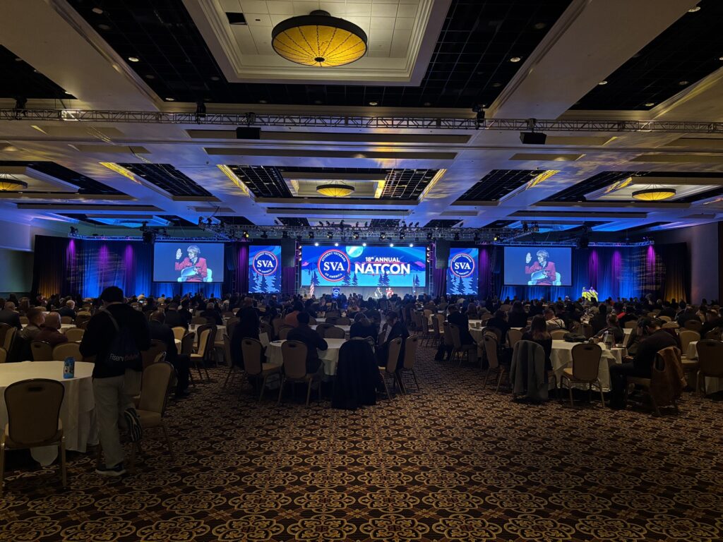 The Student Veterans of America National Conference, known as NatCon, is the largest gathering of student veterans globally. Attendees heard from speakers such as Medal of Honor awardees and had more than 60 breakout sessions to choose from.