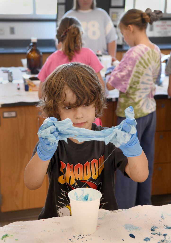 Fluffy slime is a big hit with kids who like the messier side of chemistry.