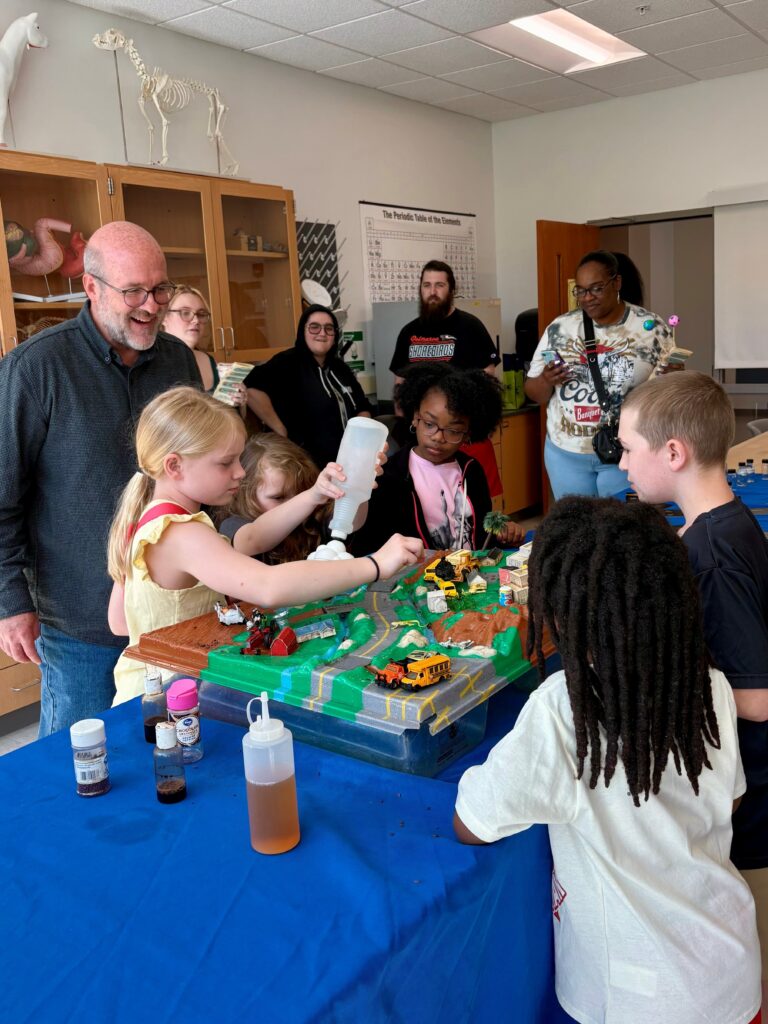 Roanoke youths get hands on with the Clean Valley Council, learning about the ways water pollution affects the Roanoke River and what they can do to help keep the region clean.