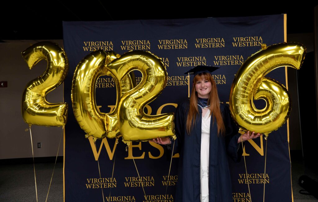 Graduates at Virginia Western's Commencement.