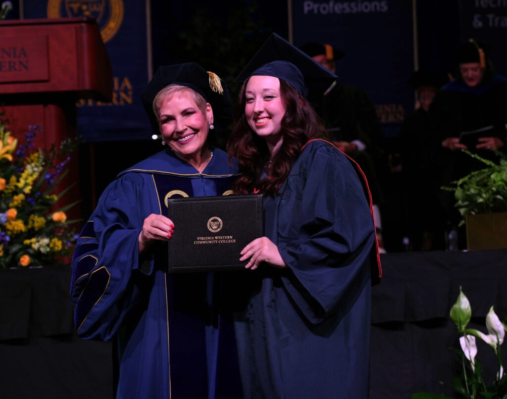Graduates at Virginia Western's Commencement.