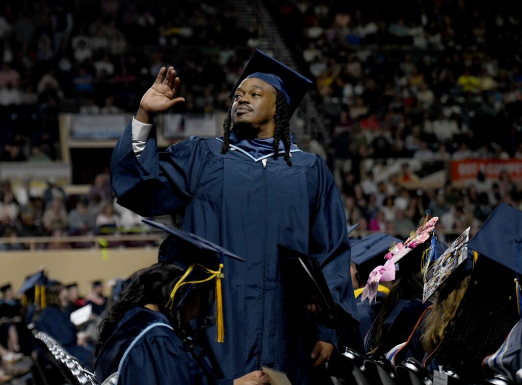 Graduates at Virginia Western's Commencement.