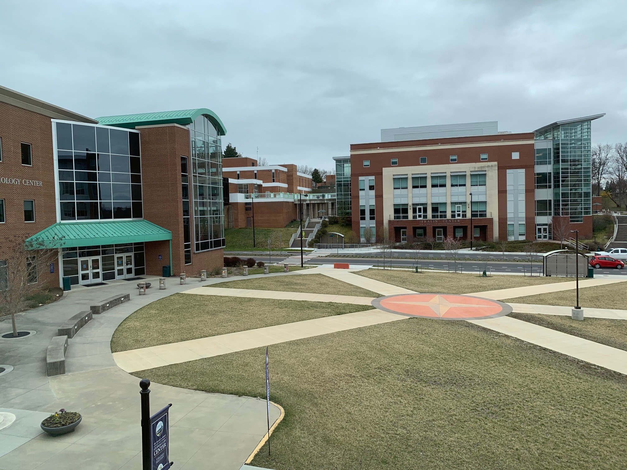 View of SLC Courtyard and Compass Rose