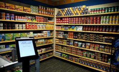 Photo of the food pantry