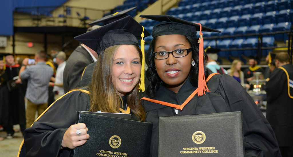 Graduation photo with 2 graduates