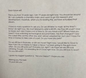 Julie's Letter