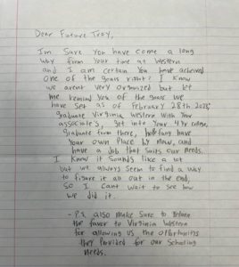 Troy's letter