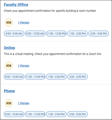 Choose a Meeting Time