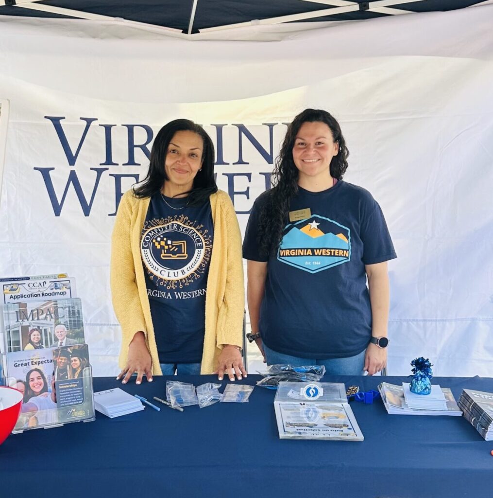 Outreach Dept - Allison Dooley on left, Paige Miller on right
