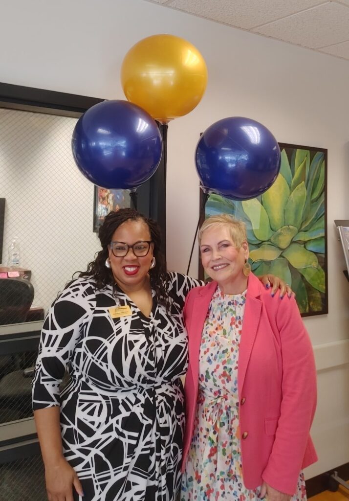 VP of Student Affairs Bern Battle and President Dr. Laura Treanor