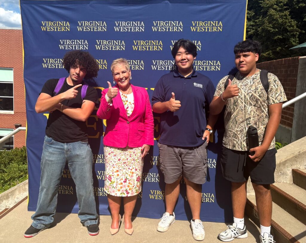 Dr. Treanor and Virginia Western students