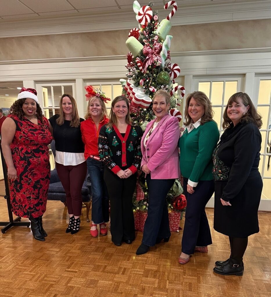 Dr. Treanor with the Executive Team at a holiday gathering