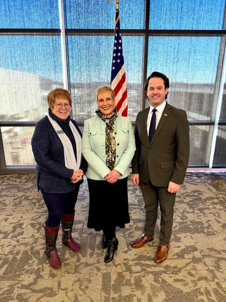 Valerie Brown, Dr. Treanor, and Chad Scott