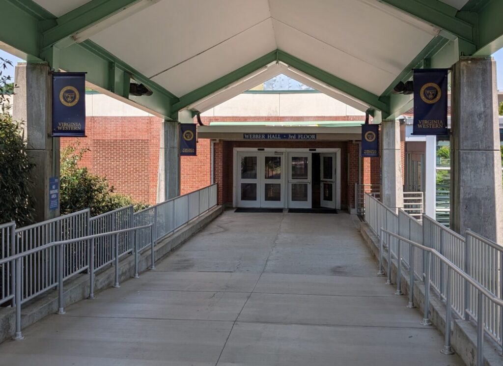 Webber Hall Entrance from Chapman